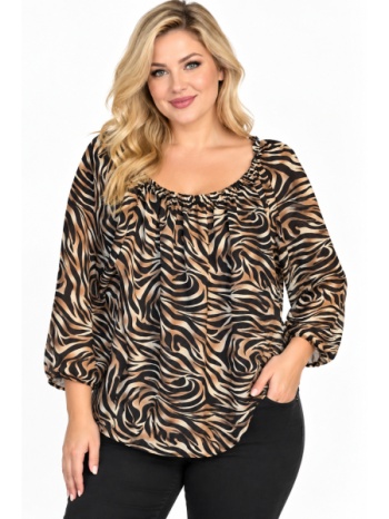 plus size μπλουζα τρουακαρ morena spain wh-31620-27bl