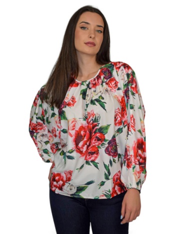 μπλουζα μακρυμανικη floral morena spain sm-640540-24bl