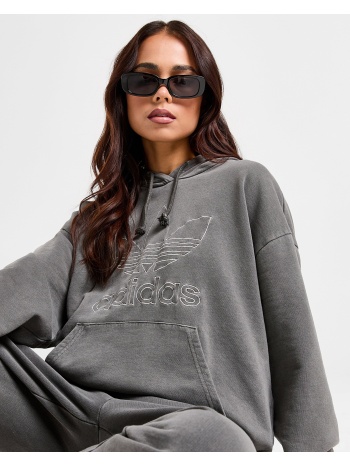 adidas originals outline wash γυναικεία μπλούζα με κουκούλα