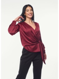 μπλουζα σατεν με δεσιμο ...