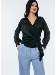 μπλουζα σατεν με δεσιμο ...