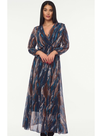 φορεμα floral maxi μπλε μπλε