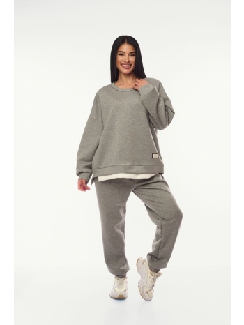 σετ μπλουζα & παντελονα γκρι γκρι σε προσφορά