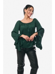 μπλουζα με βολαν μανικι ...