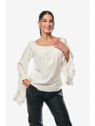 μπλουζα με βολαν μανικι ...