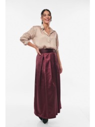 φουστα σατεν με ζωνη ...