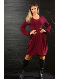 φορεμα με πιετες και λαστιχο στα μανικια κυπαρισσί