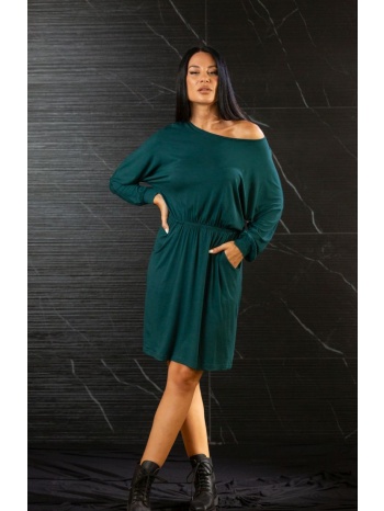 φορεμα νυχτεριδα με τσεπες κυπαρισσί