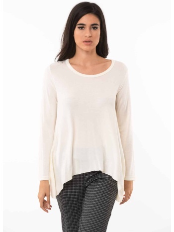 μπλουζα λαιμοκοψη ασπρη σε αλφα γραμμη ασπρο σε προσφορά