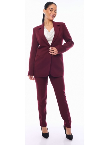 σετ κοστουμι σακακι και παντελονι μπορντο μπορντό