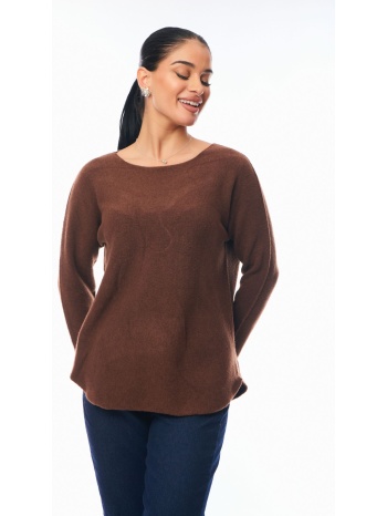 μπλουζα πλεκτη καφέ σε προσφορά