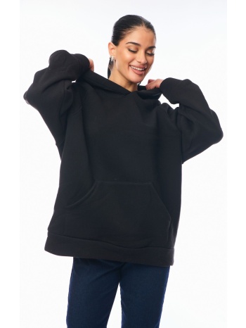 μπλουζα φουτερ με κουκουλα μαύρο σε προσφορά