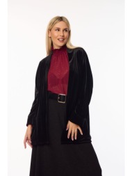 ζακετα βελουτε μαύρο