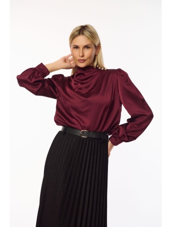 μπλουζα σατεν μπορντο μπορντό σε προσφορά