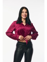 πουκαμισο με στρας μπορντό