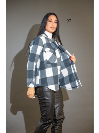 πουκαμισο καρο με τσεπες μπλε