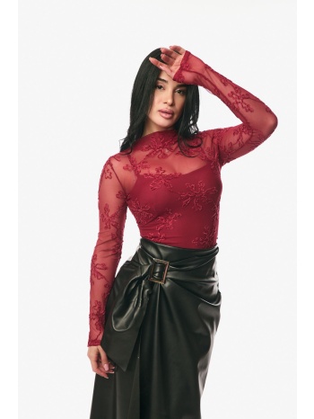 μπλουζα διαφανεια κόκκινο σε προσφορά