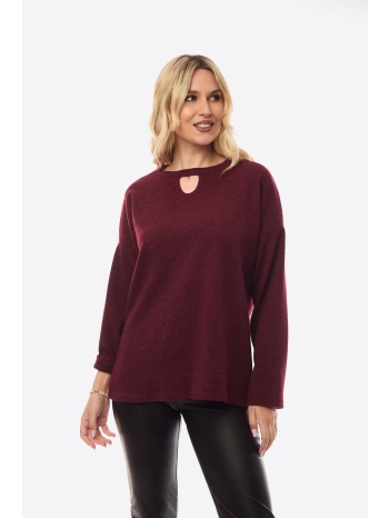 μπλουζα lurex μπορντο μαύρο σε προσφορά