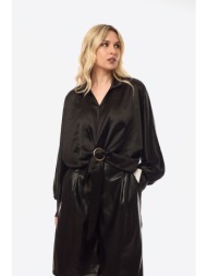 μπλουζοπουκαμισο με χρυσο κρικο μαύρο