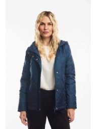 μπουφαν με κουκουλα που αφαιρειται μπλε