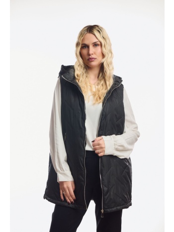 αμανικο μπουφαν με κουκουλα που αφαιρειται μαύρο