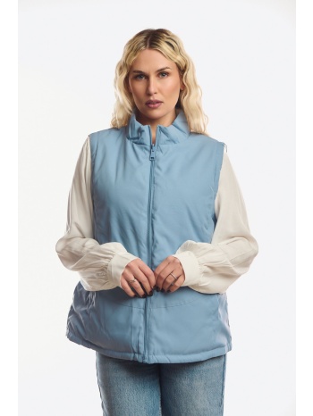 αμανικο μπουφαν διπλης οψης σιέλ