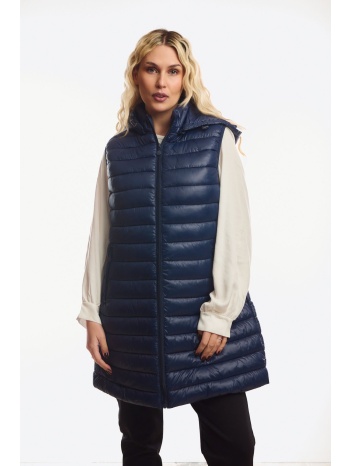 αμανικο μπουφαν μακρυ με κουκουλα μπλε σε προσφορά