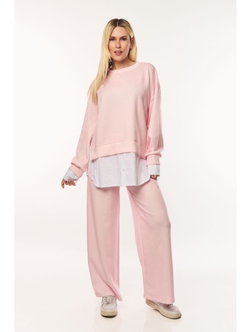 σετ μπλουζα & παντελονα ροζ σε προσφορά