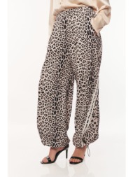 παντελονα λεοπαρ με λαστιχο στο ποδι μαύρο