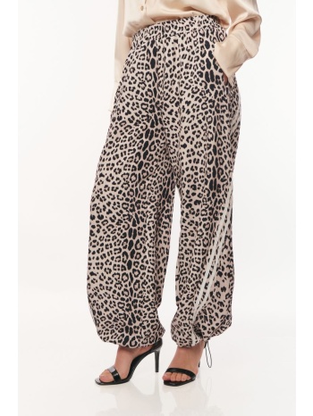 παντελονα λεοπαρ με λαστιχο στο ποδι μαύρο
