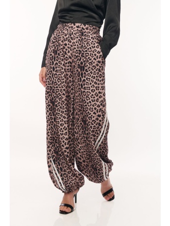 παντελονα λεοπαρ με λαστιχο στο ποδι μαύρο