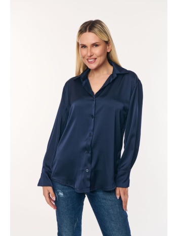 πουκαμισο σατεν μπλε