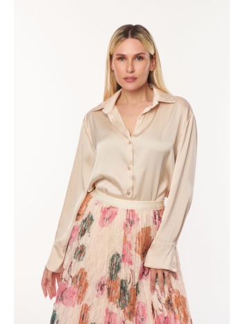 πουκαμισο σατεν μπεζ