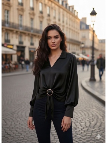 μπλουζοπουκαμισο με χρυσο κρικο μαύρο σε προσφορά