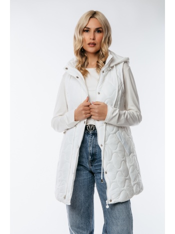 αμανικο μπουφαν μακρυ με κουκουλα και λαστιχο στην μεση σε προσφορά