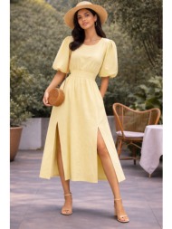 φορεμα midi με μπαλον ...