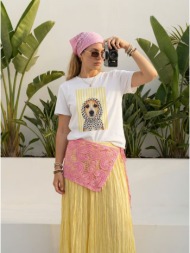 μπλουζα με με τυπωμα άσπρο