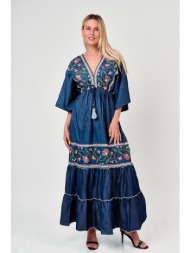 φορεμα maxi με κεντημα ...