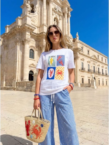 μπλουζα με τυπωμα άσπρο σε προσφορά