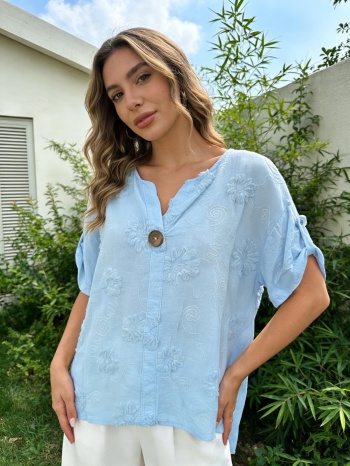 μπλουζοπουκαμισο με γυριστο μανικι κίτρινο σε προσφορά