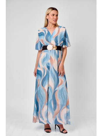 φορεμα maxi με εμπριμε print σιέλ