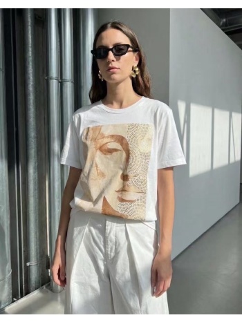 μπλουζα με τυπωμα άσπρο σε προσφορά