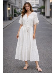 φορεμα μαξι με κεντητα ...