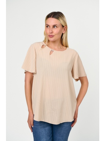 μπλουζα κοντομανικη μπεζ