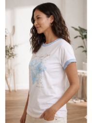 t-shirt με floral print ...