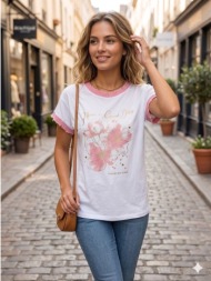 t-shirt με floral print ...