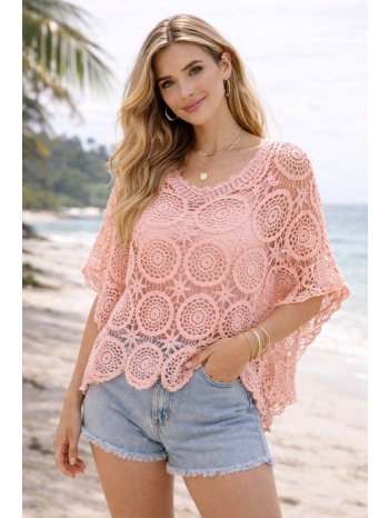 δαντελένια καλοκαιρινή μπλούζα oversized – crochet top