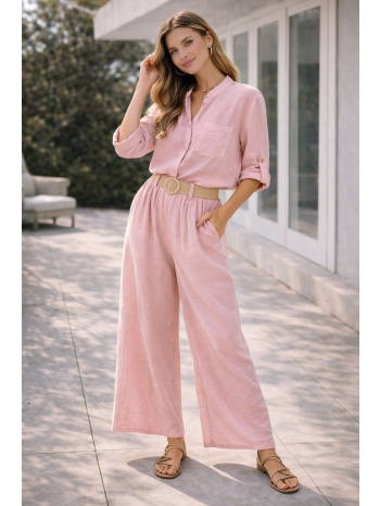 γυναικείο σετ πουκάμισο & παντελόνα – αέρινο casual chic σε προσφορά
