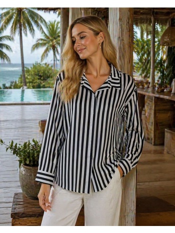 γυναικείο ριγέ πουκάμισο μακρυμάνικο – elegant & casual σε προσφορά