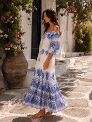 boho maxi φόρεμα off ...